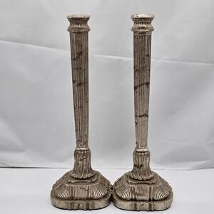 Vintage Tall Taper Greek Inspired Candlestick holders Ornate Elegant Dinner
